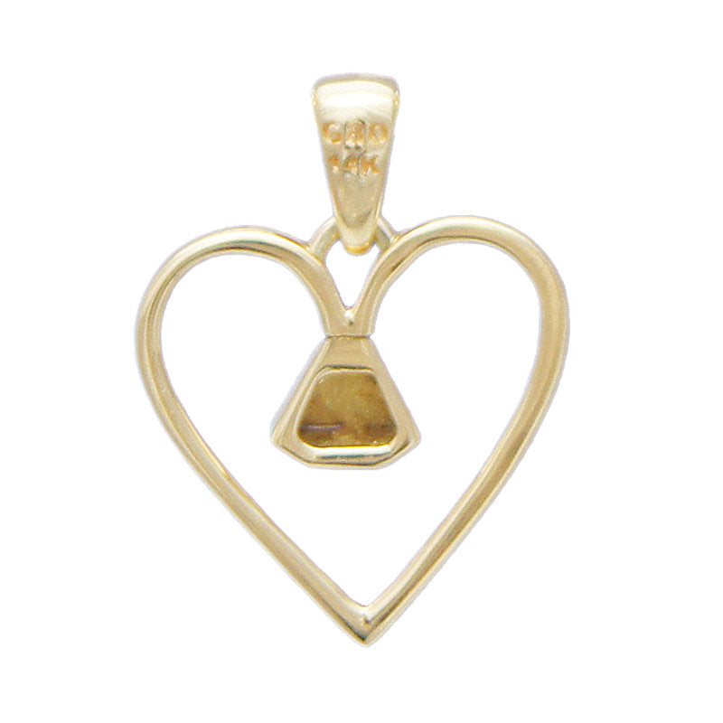Equine14K .5" Pendant - Gold
