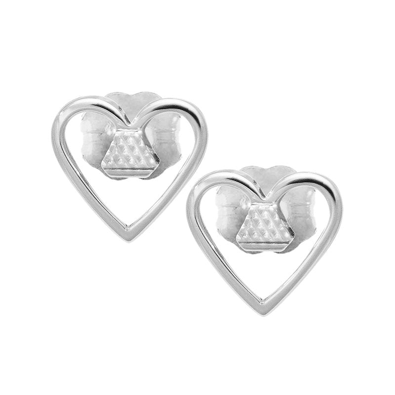 Equine .25" Post Earrings - Silver