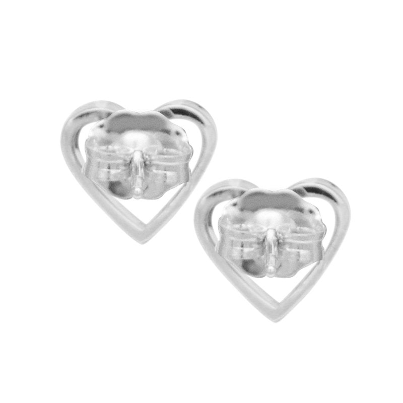 Equine .25" Post Earrings - Silver