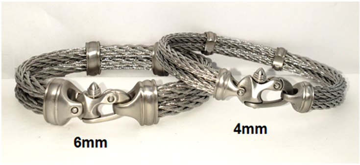 Nouveau Braid® 6.5mm Double Cable Bracelet with Mariner's Clasp®