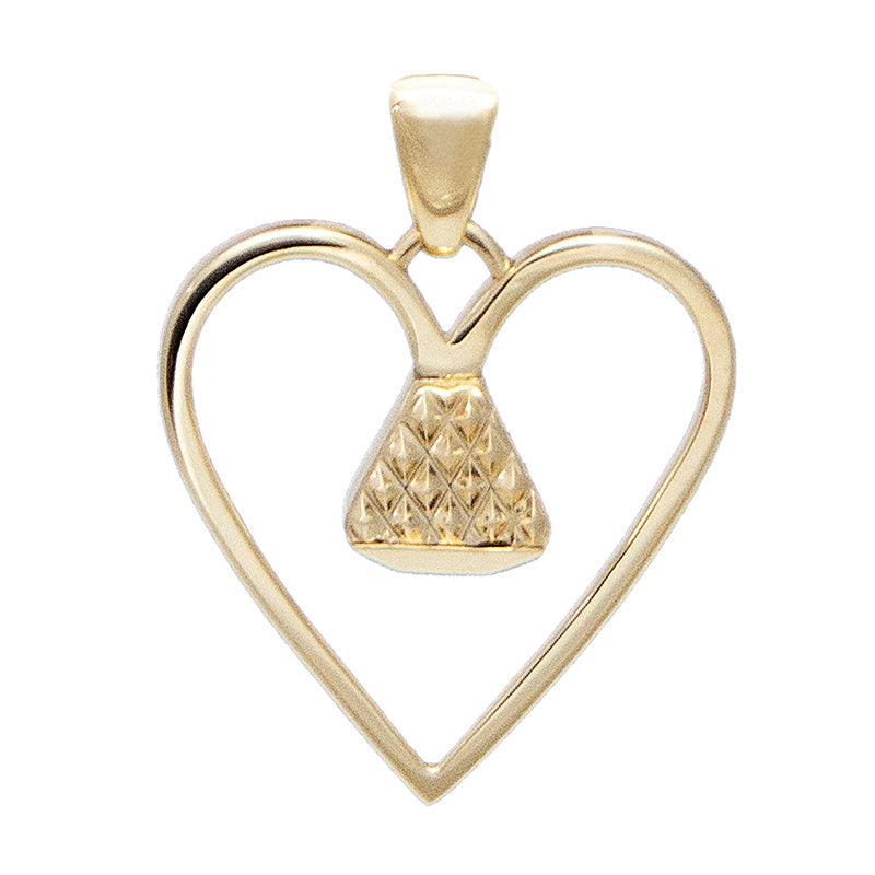 Equine14K .75" Pendant - Gold