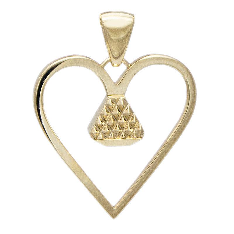Equine14K 1" Pendant - Gold