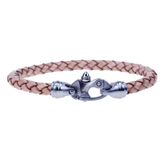 Bolo Braid Leather Bracelet with Mariner's Clasp®