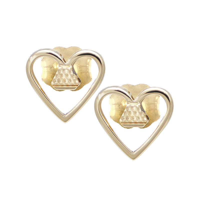 Equine14K .25" Post Earrings - Gold