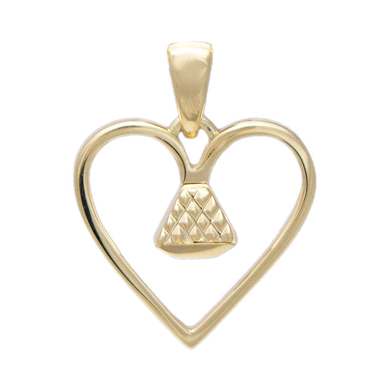 Equine14K .5" Pendant - Gold