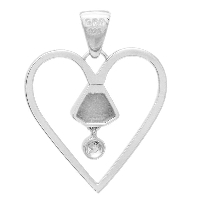 Equine 1" Cubic Zirconia Pendant - Silver