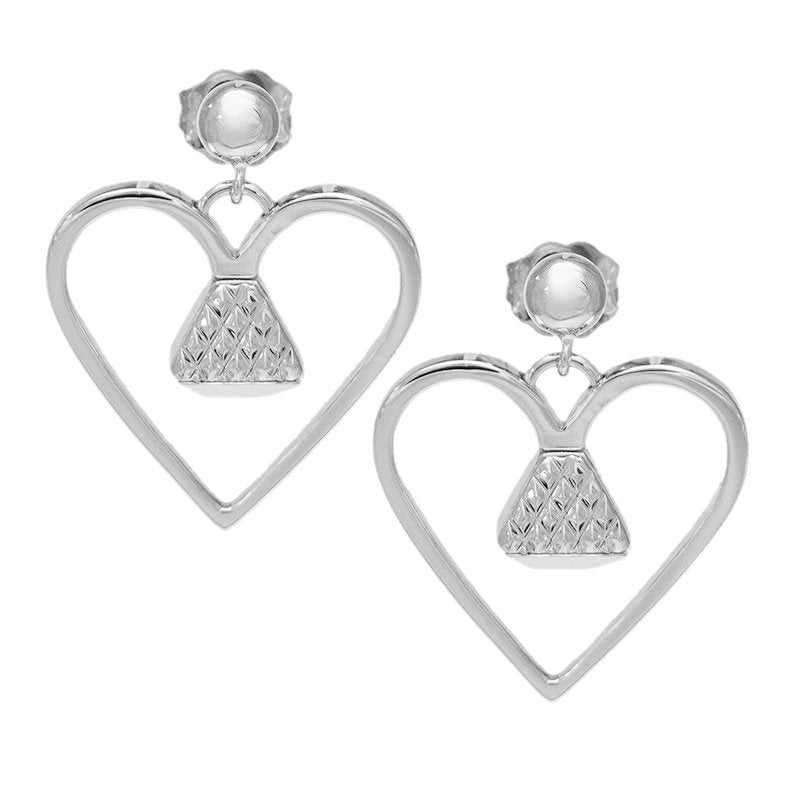 Equine .75" Dangle Earrings - Silver