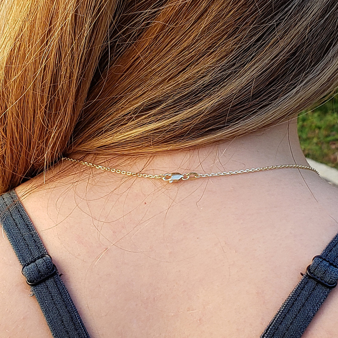 Equine14K 1" Diamond Pendant - Gold