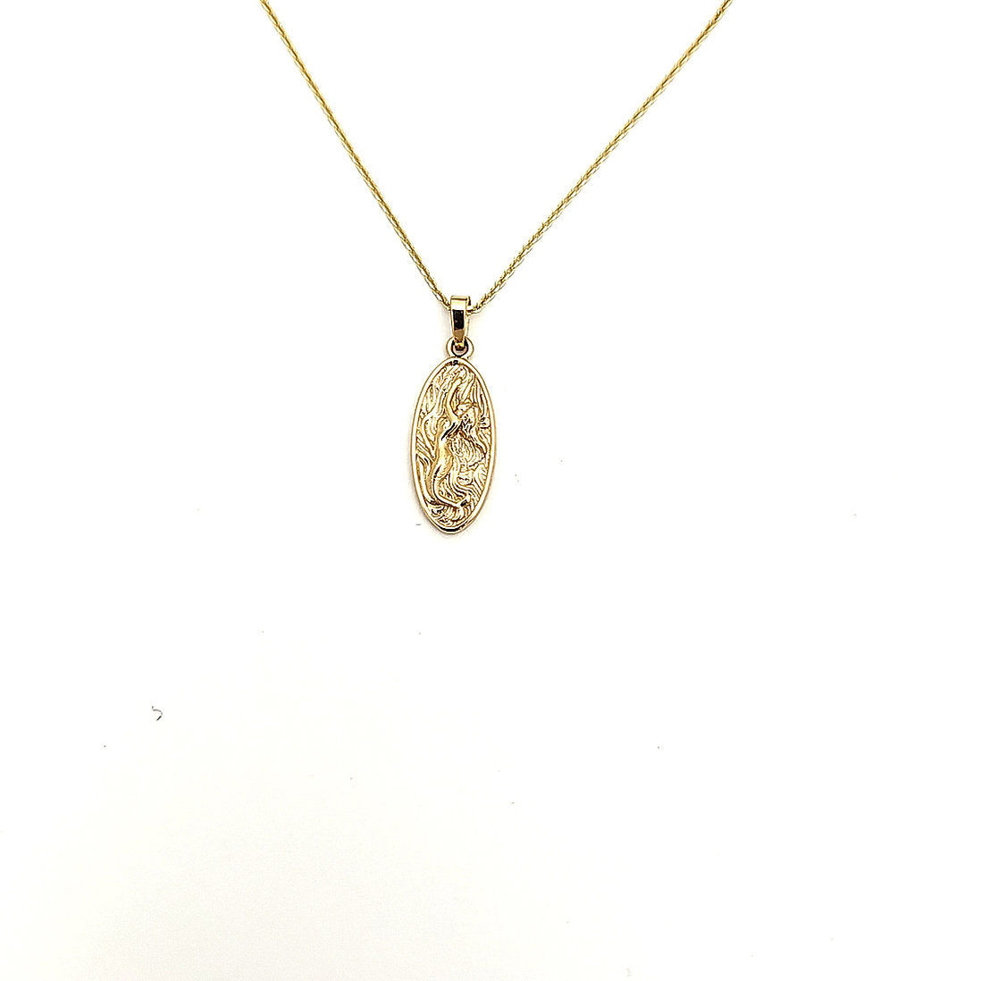 Fairform Flyer 14ky Gold, 20mm Verticle Pendant w/Chain Option