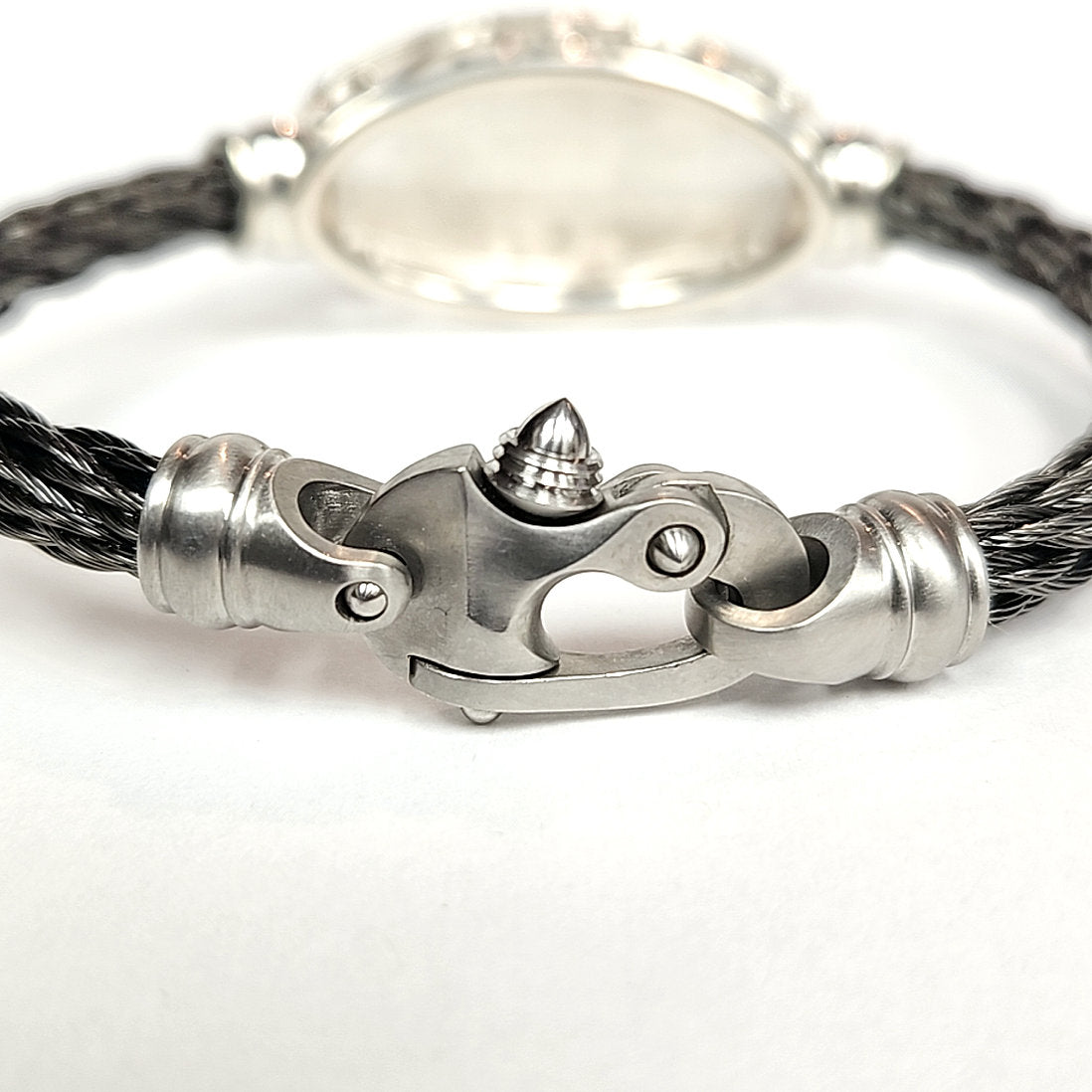 Fairform Flyer Silver Bridge, 6mm St Cable Bracelet w/Mariner's Clasp