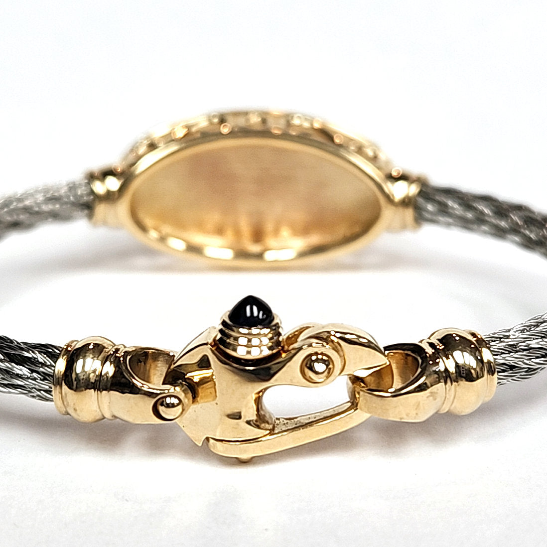 Fairform Flyer 14KyBridge, 4mm Stainless Cable Bracelet w/ Mariner's Clasp®