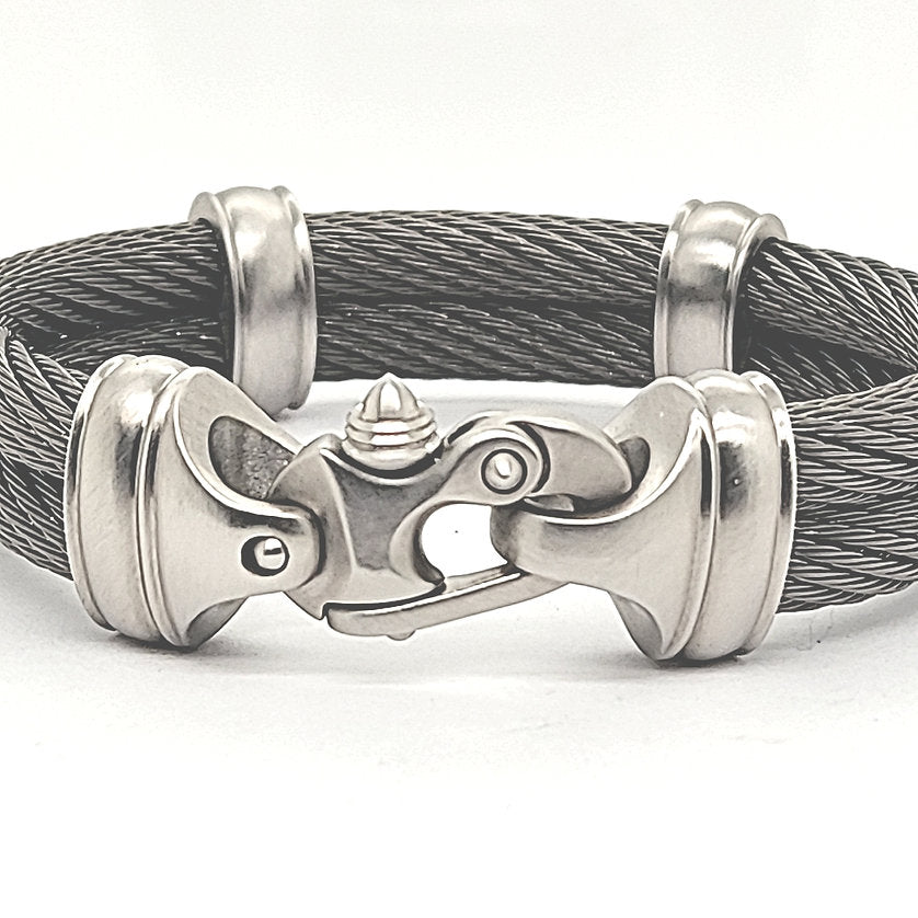 Live Wire 6.5mm Double Cable Bracelet with Mariner's Clasp®