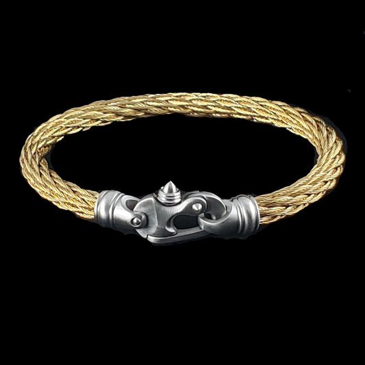 PVD Nouveau Braid® Cable Bracelet with Mariner's Clasp®