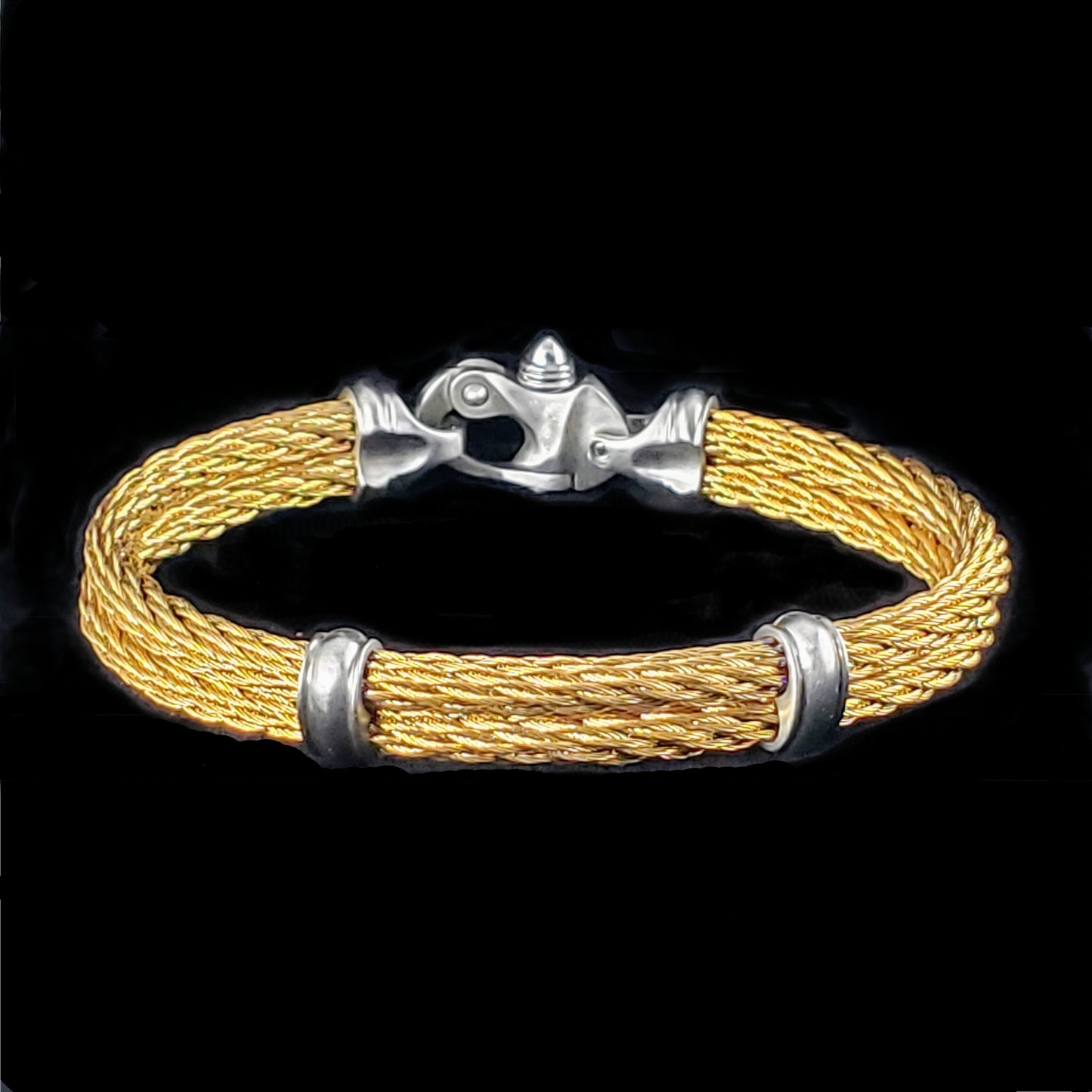 PVD Nouveau Braid® Cable Bracelet with Mariner's Clasp®