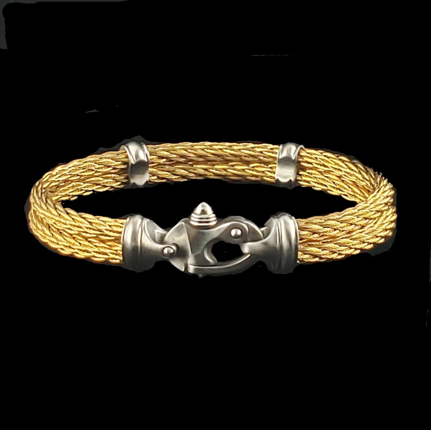 PVD Nouveau Braid® Cable Bracelet with Mariner's Clasp®