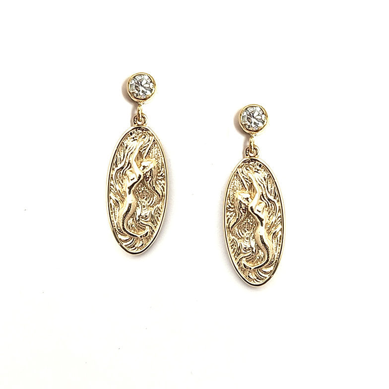 Fairform Flyer 14Ky 20mm Diamond Earrings