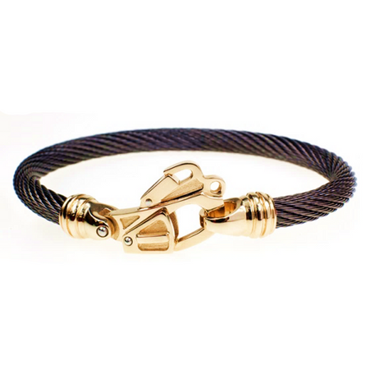 Live Wire Cable Bracelet with 14k Gold Rescue Clasp®