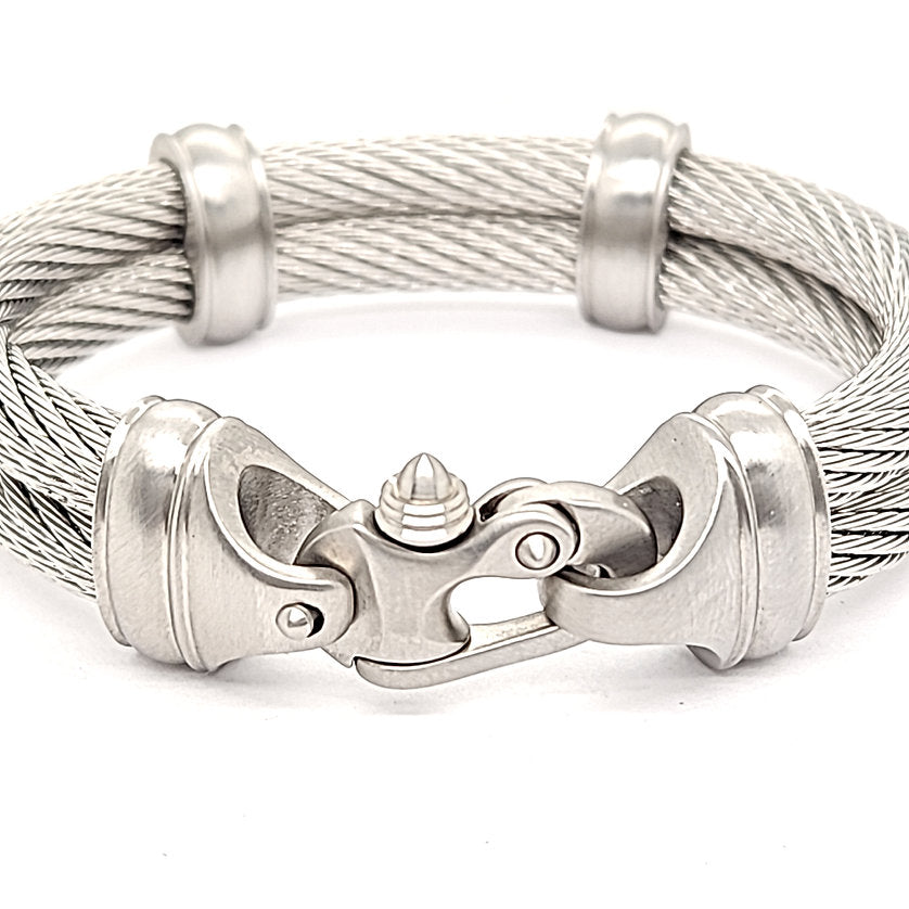 Live Wire 6.5mm Double Cable Bracelet with Mariner's Clasp®