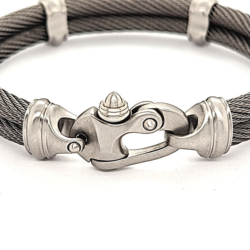 Live Wire 4.5mm Double Cable Bracelet with Mariner's Clasp®