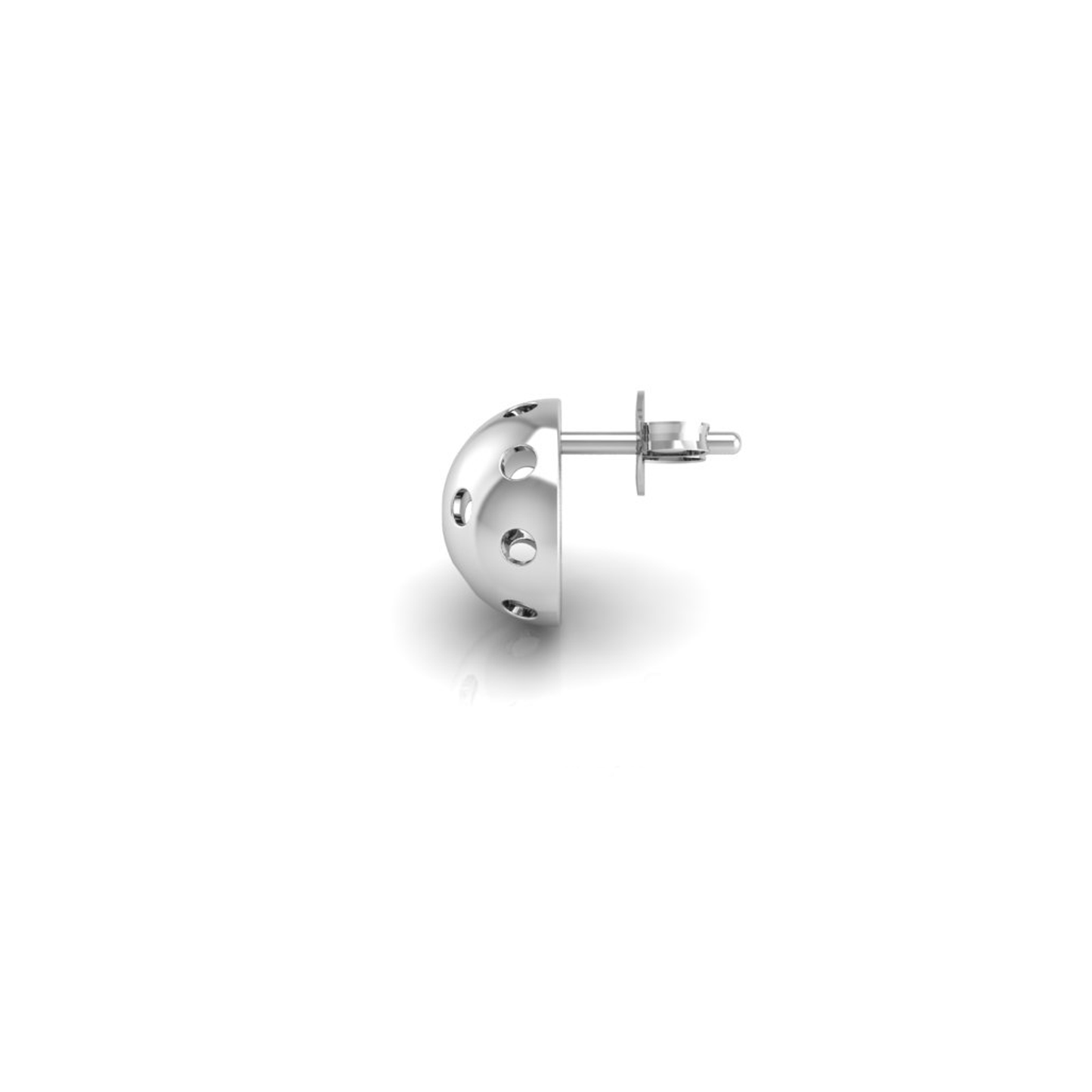 Pickleball Ball Earrings 10mm Half Round w/Posts