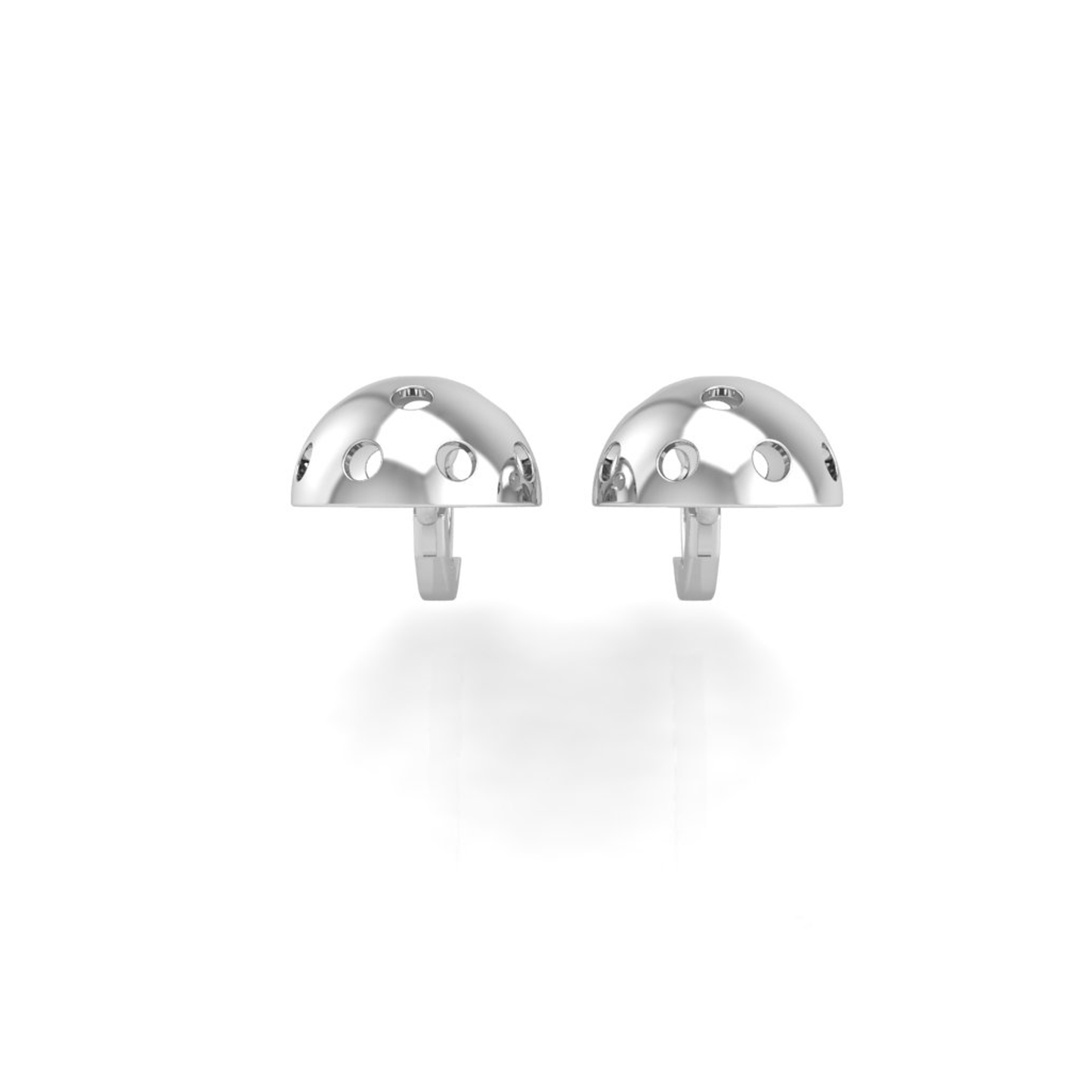 Pickleball Ball Earrings 10mm Half Round w/Lever Backs