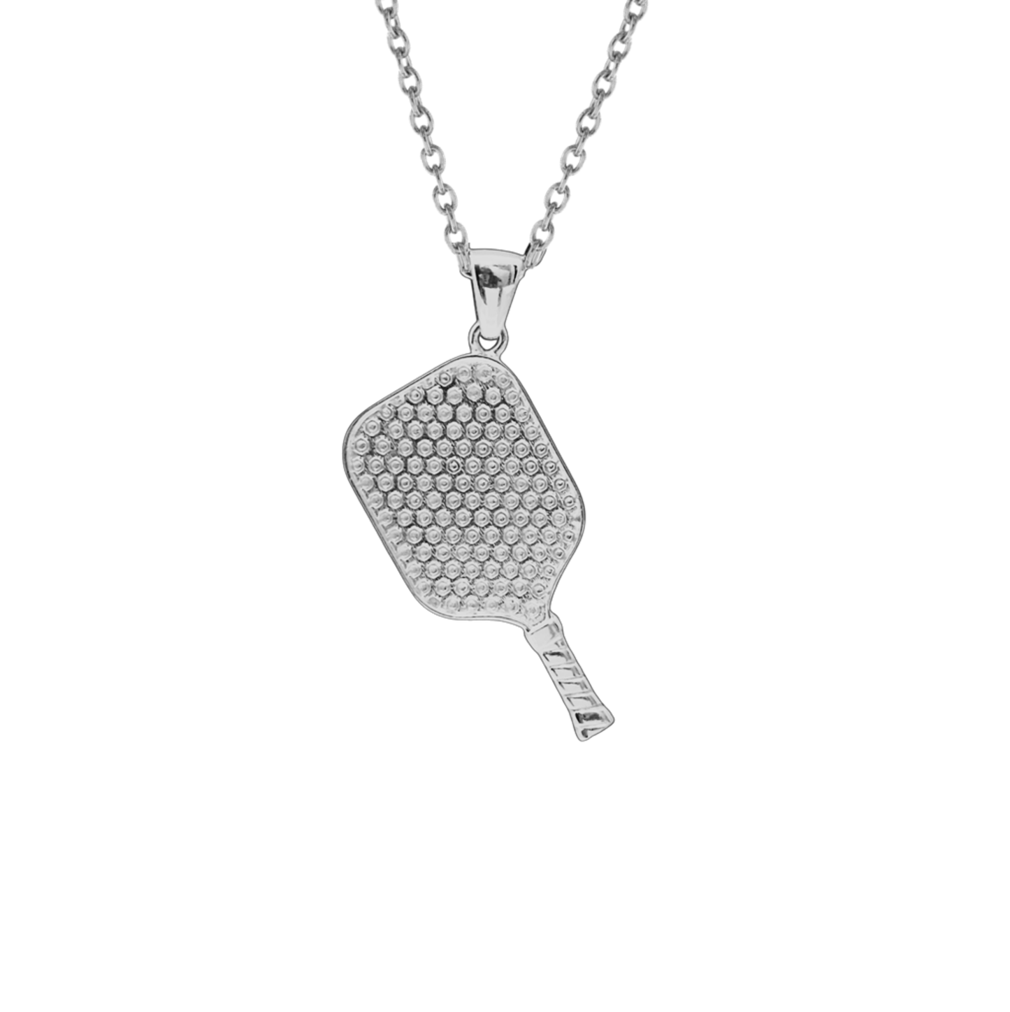 Pickleball Paddle Pendant 24.99mm X 12.6mm w/Adjustable 16/18" Chain