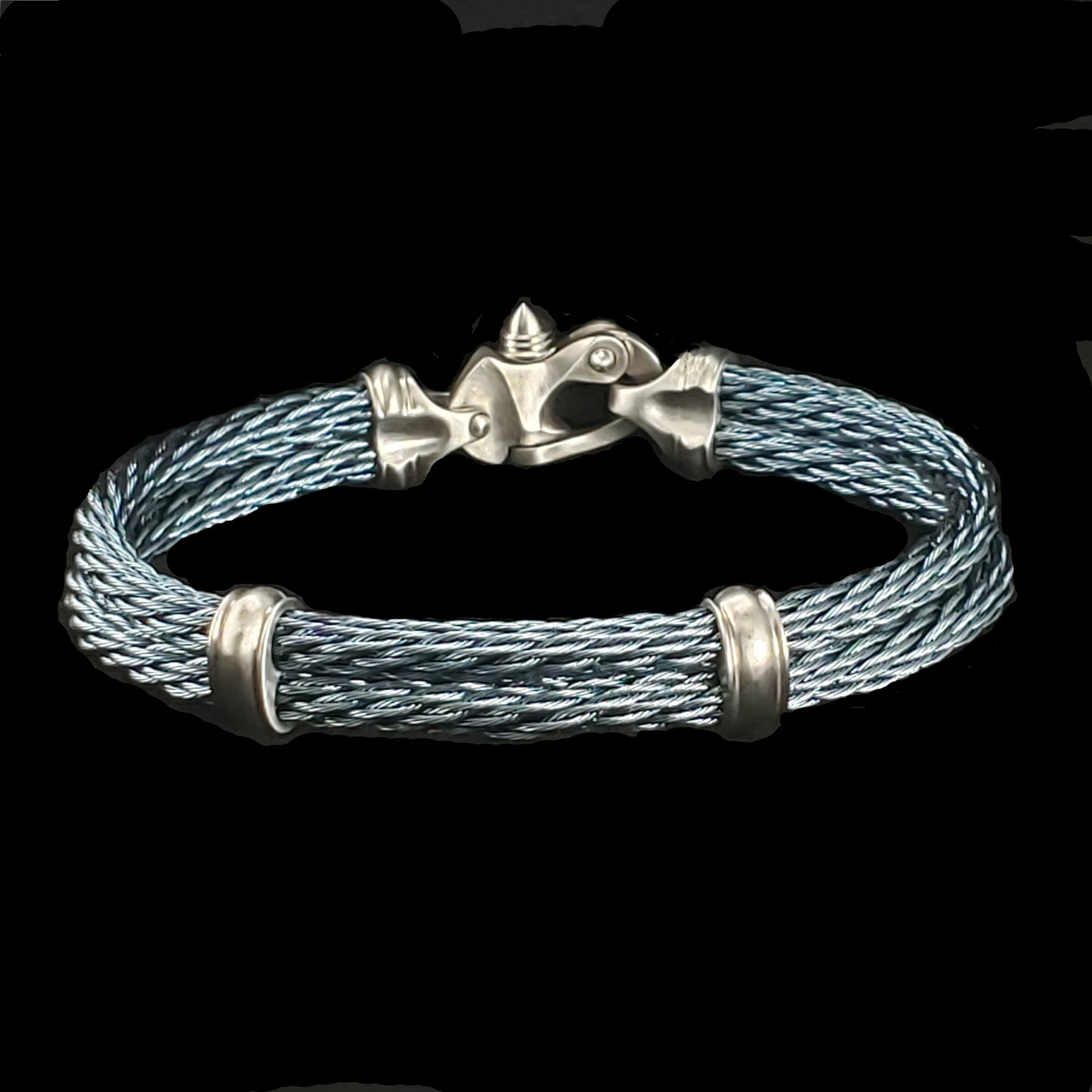 PVD Nouveau Braid® Cable Bracelet with Mariner's Clasp®