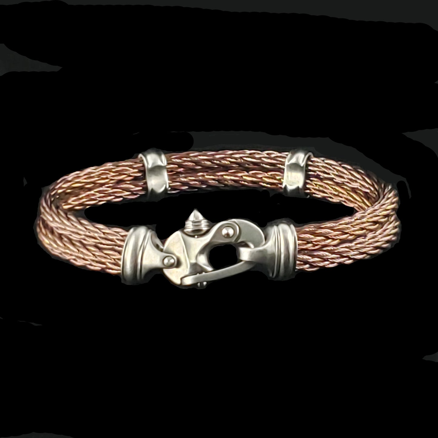 PVD Nouveau Braid® Cable Bracelet with Mariner's Clasp®