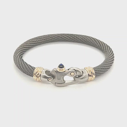 Gold Cable Hook Bracelet – Living Well