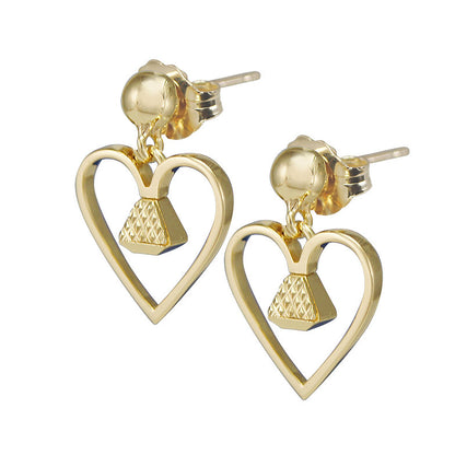 Equine14K .5" Dangle Earrings - Gold