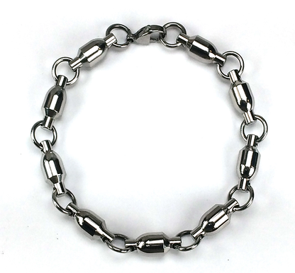 8MM Stainless Steel Swivel Bracelet 9"