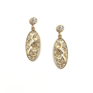 Fairform Flyer 14Ky 20mm Diamond Earrings