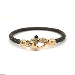 Nouveau Braid® 4.5mm Cable Bracelet with 14K Yellow Gold Mariner's Clasp®