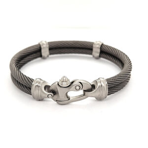 Live Wire 4.5mm Double Cable Bracelet with Mariner's Clasp®