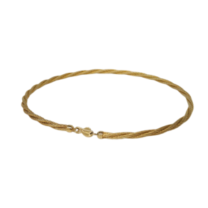 14K Gold Cable Bracelet 2.4mm Triple Twist - Call for Quote