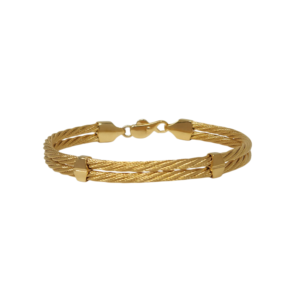 14K Gold Cable Bracelet 3mm Double - Call For Quote