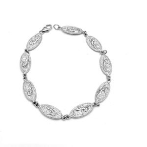 Fairform Flyer Sterling Silver Gold, 9 Station Bracelet 7.5"