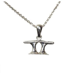 Huckins Cleat 6.5mm Sterling Silver Pendant w/Chain